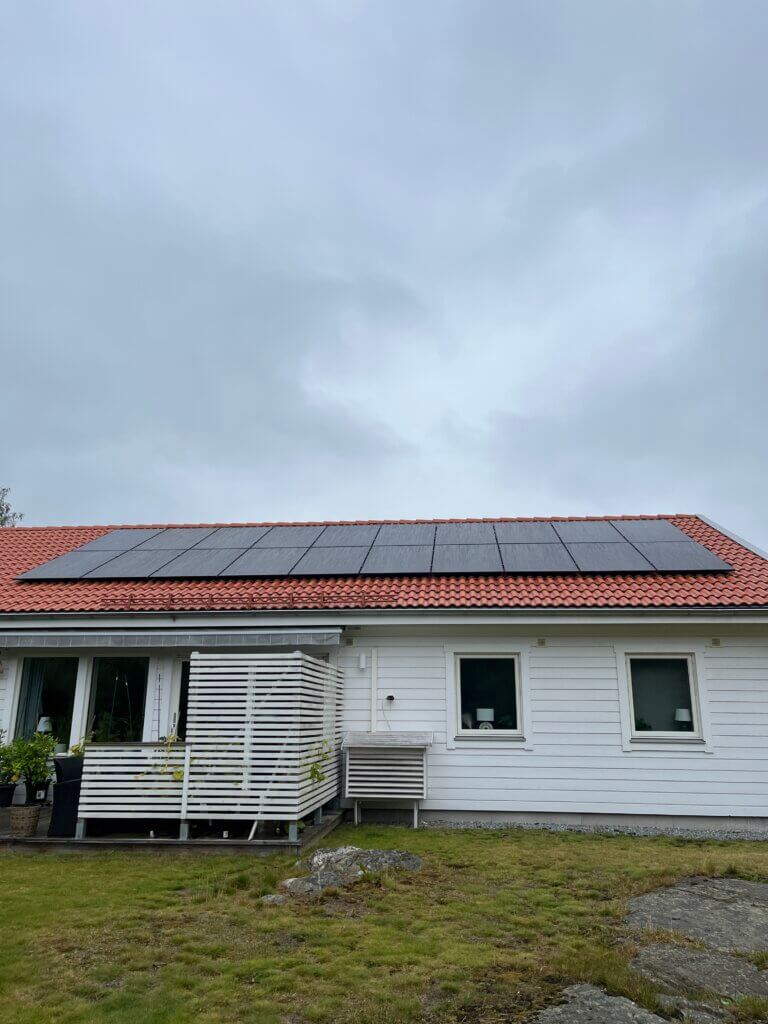 Solceller villa Enköping